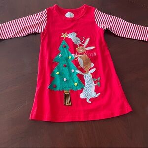 Hileelang Red Christmas Dress, Sz 3Y
